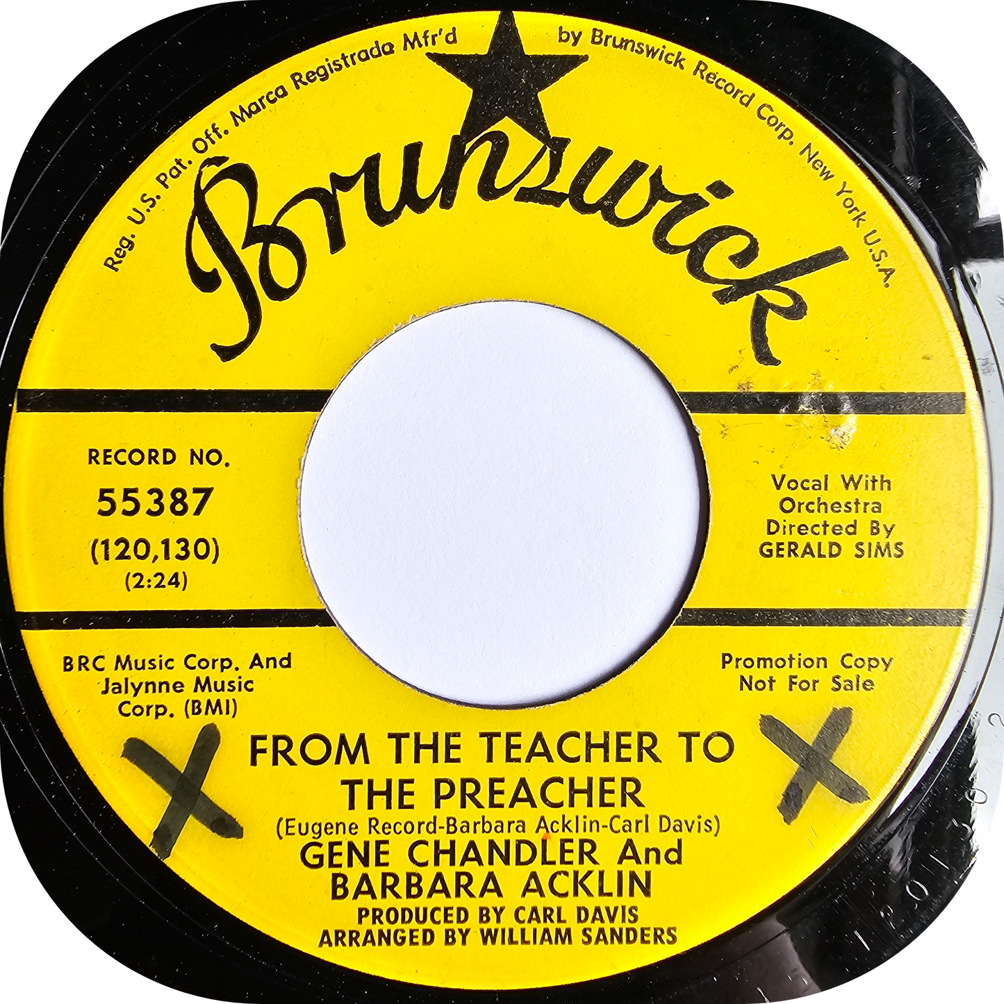 Gene Chandler & Barbara Acklin - From The Teacher To The Preacher - Brunswick DEMO
