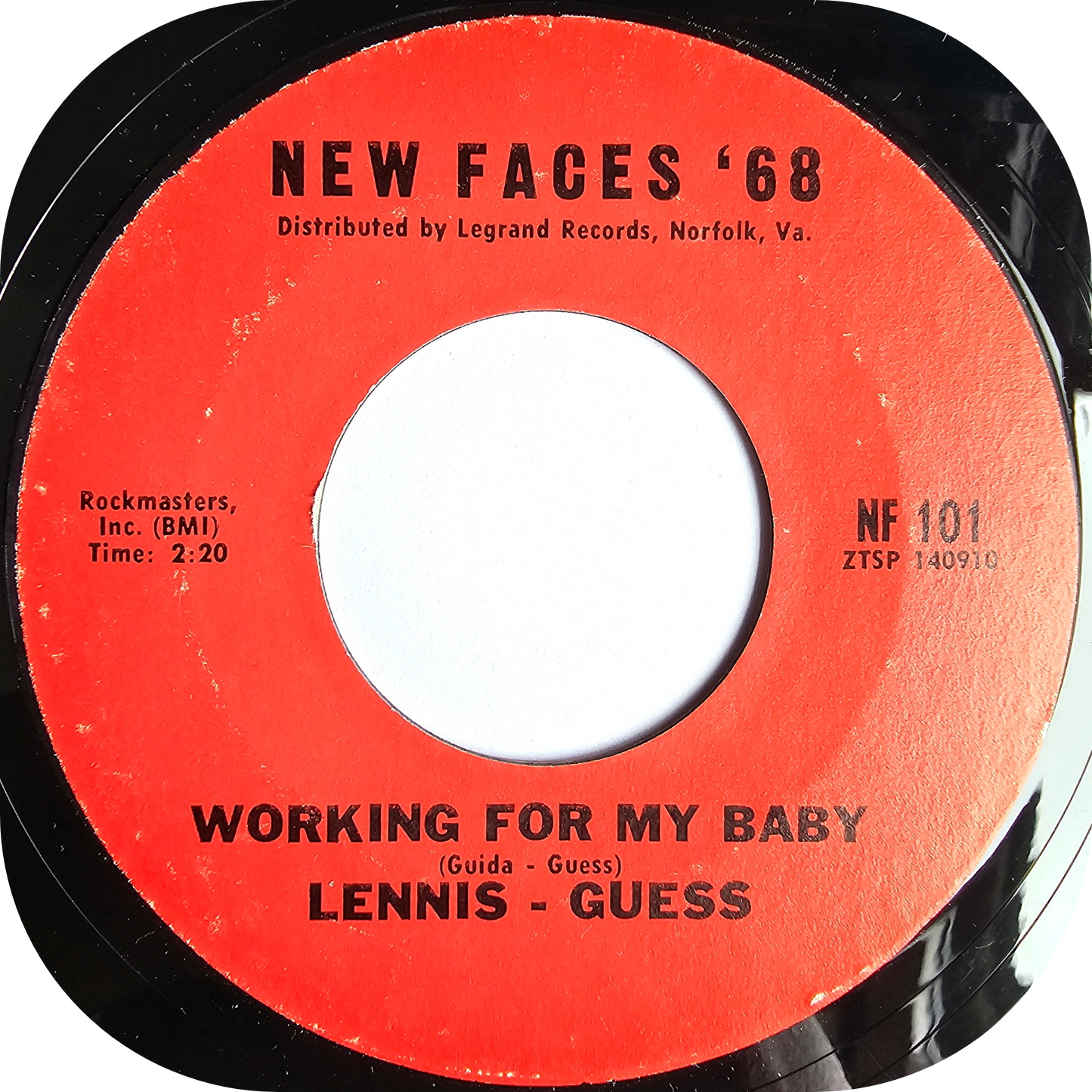 Lenis Guess - Working For My Baby - New Faces 68'