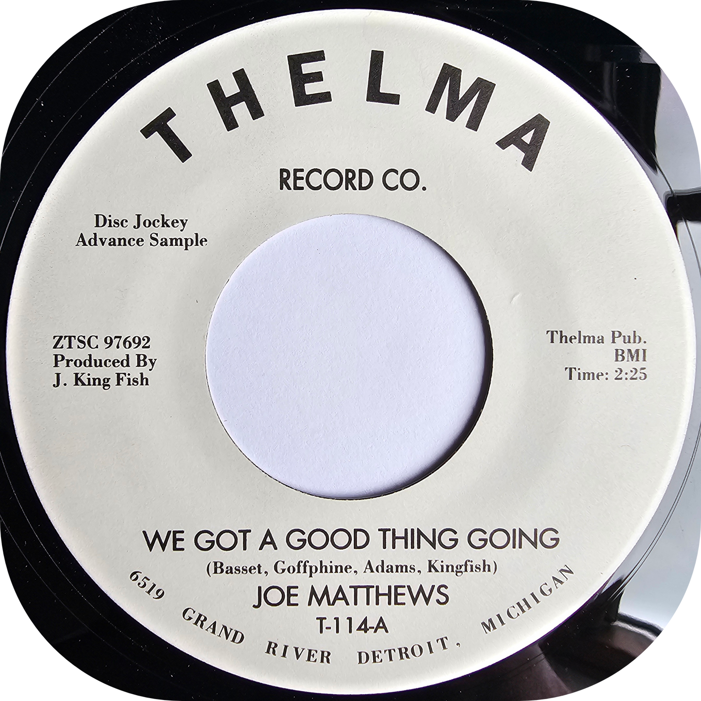 Joe Matthews - We Got A Good Thing Going - Thelma DEMO