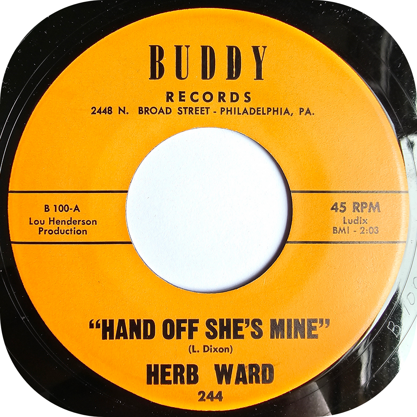 Herb Ward - Hand Off She's Mine - Buddy