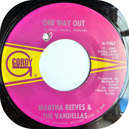 Martha Reeves - One Way Out - Gordy