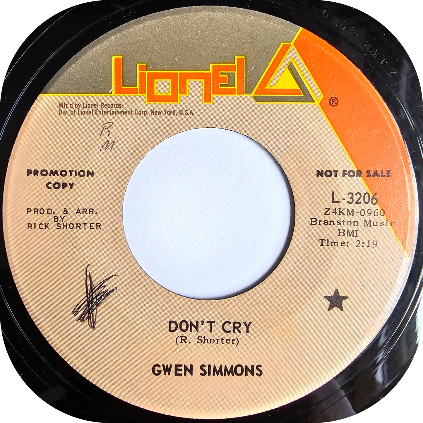 Gwen Simmons - Don't Cry - Lionel DEMO