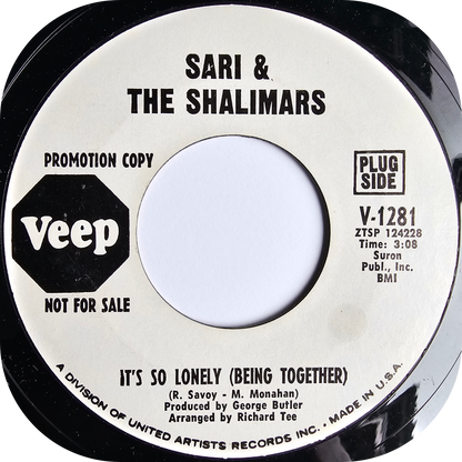 Sari & The Shalimars - It's So Lonely - Veep DEMO