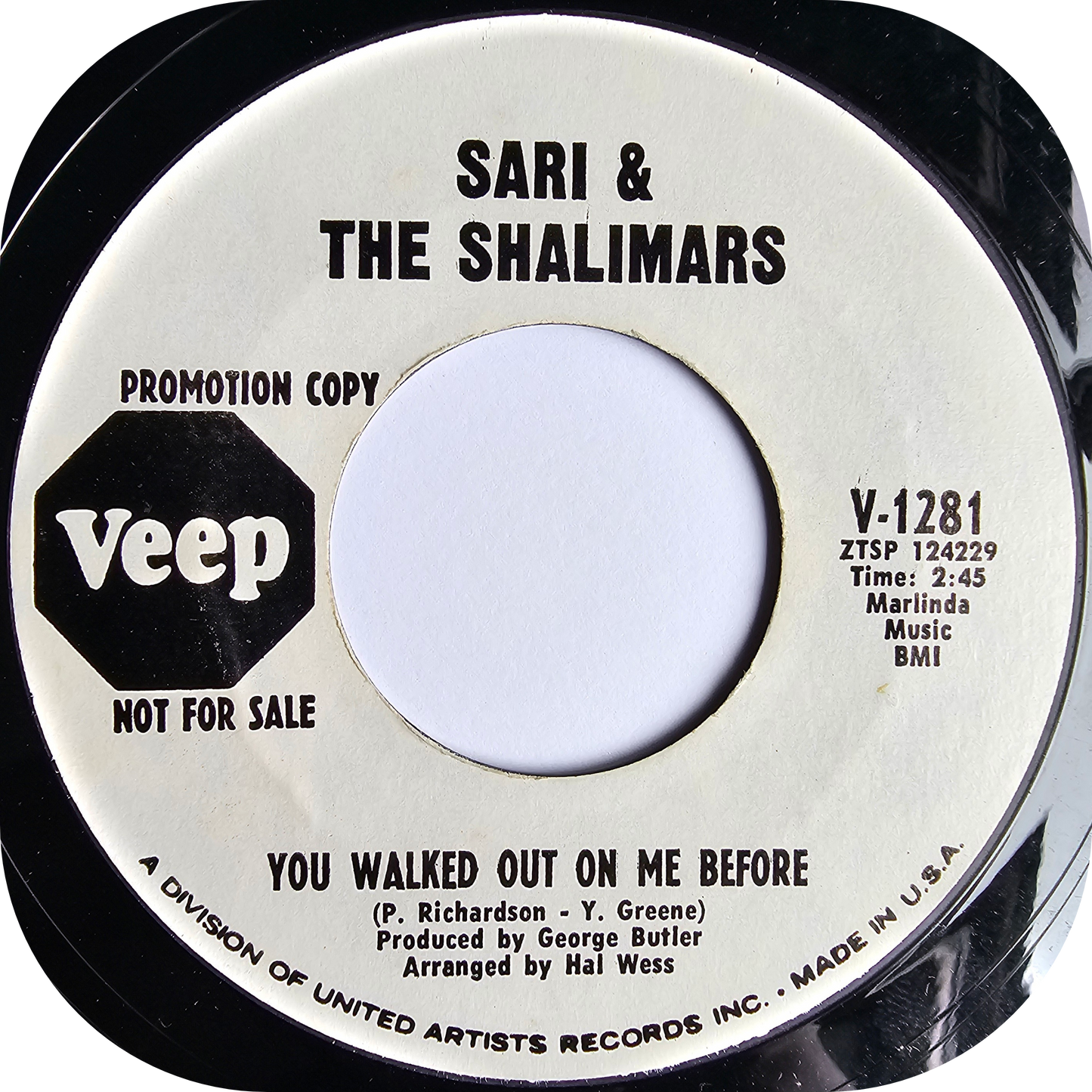 Sari & The Shalimars - It's So Lonely - Veep DEMO