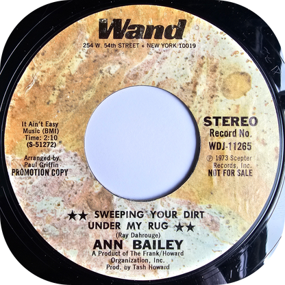 Ann Bailey - Sweeping Your Dirt Under My Rug - Wand DEMO
