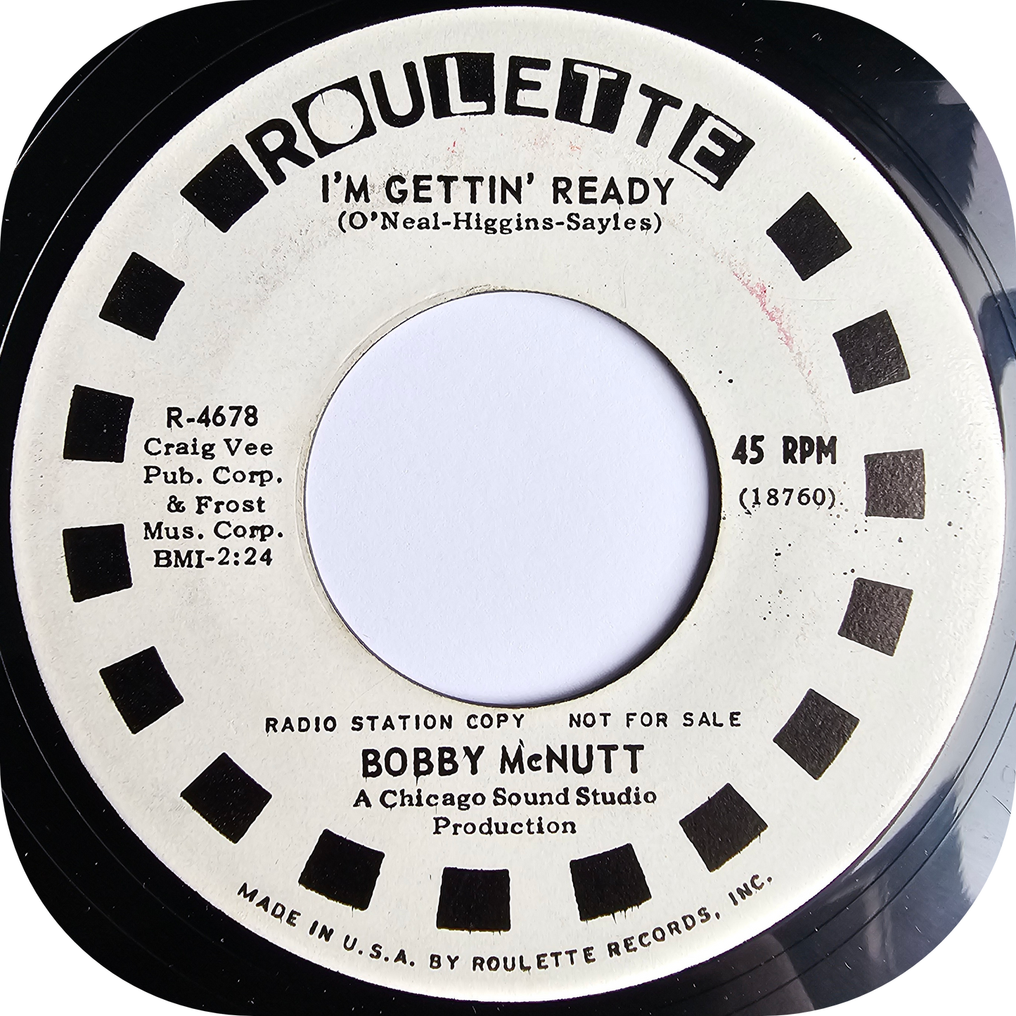 Bobby McNutt - I'm Gettin' Ready - Roulette DEMO