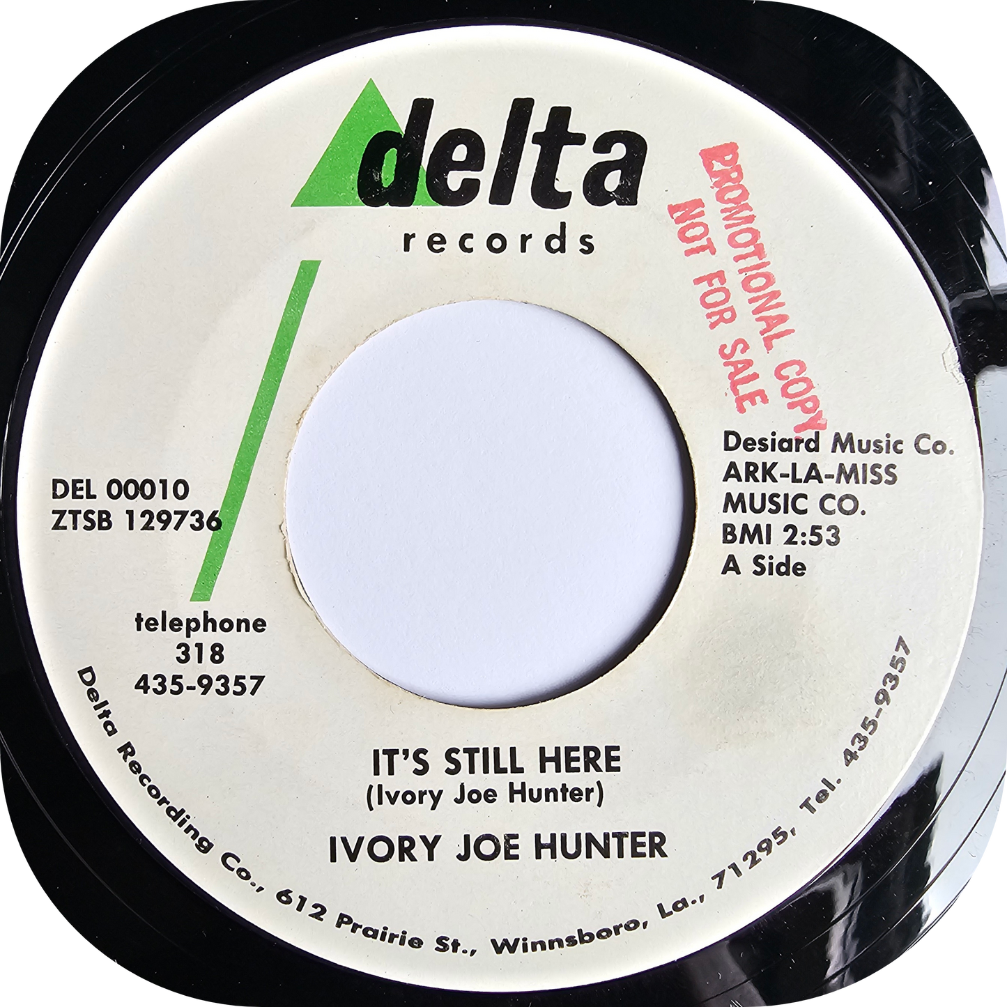 Ivory Joe Hunter - I'm Looking For A Girl - Delta