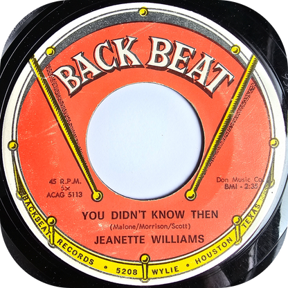 Jeanette Harper - You Didn't Know Then - Backbeat