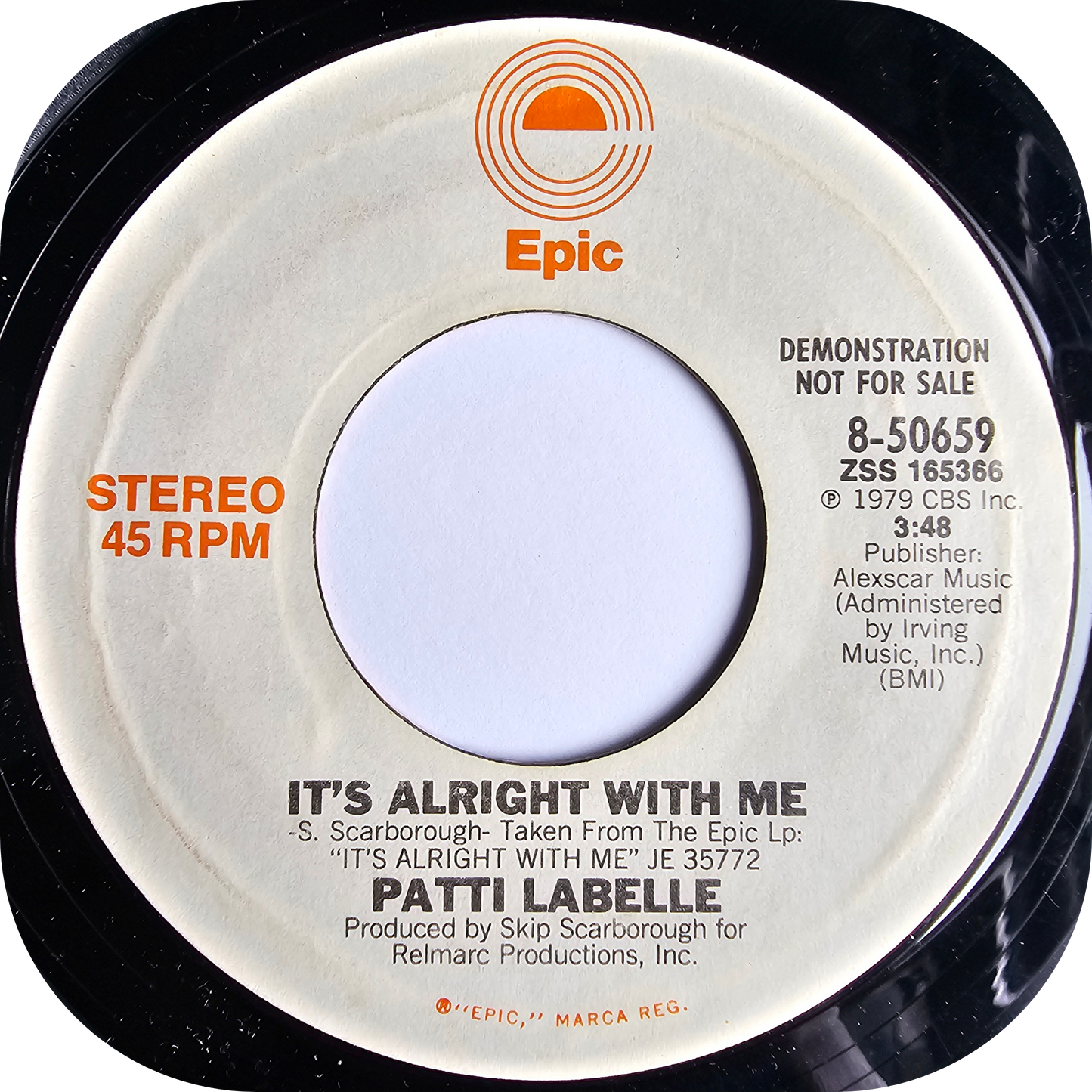 Patti LaBelle - It's Alright With Me - Epic DEMO