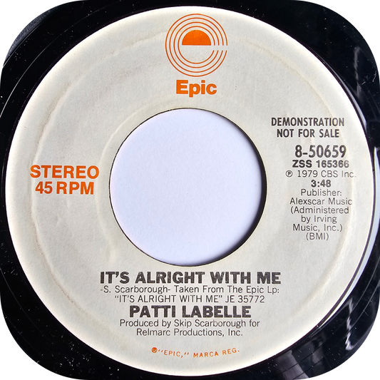 Patti LaBelle - It's Alright With Me - Epic DEMO