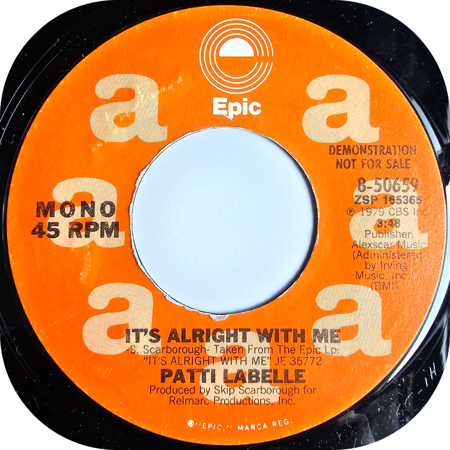 Patti LaBelle - It's Alright With Me - Epic DEMO