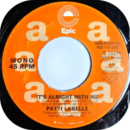 Patti LaBelle - It's Alright With Me - Epic DEMO