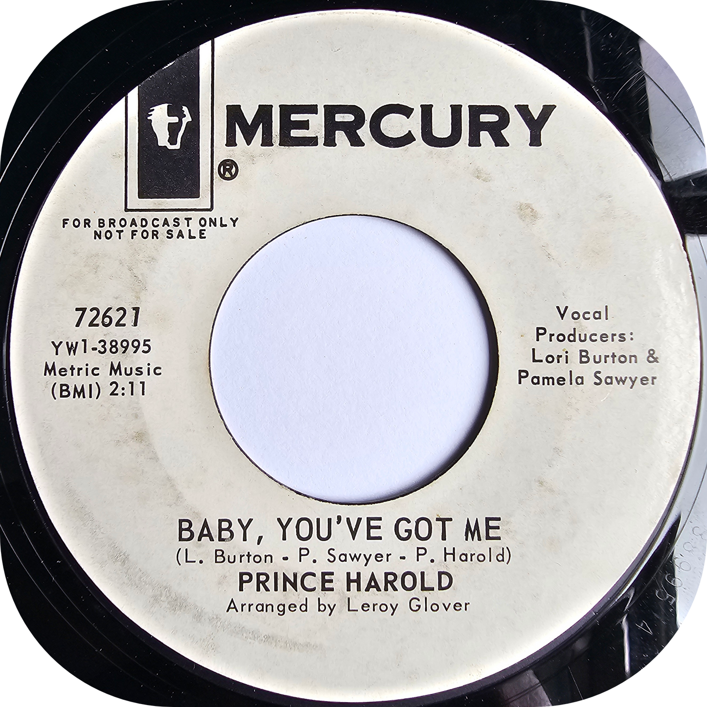 Prince Harold - Baby You've Got Me - Mercury DEMO