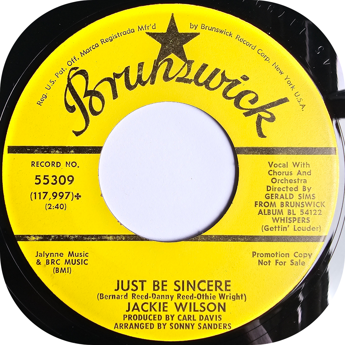 Jackie Wilson - I Don't Want To Lose You - Brunswick DEMO