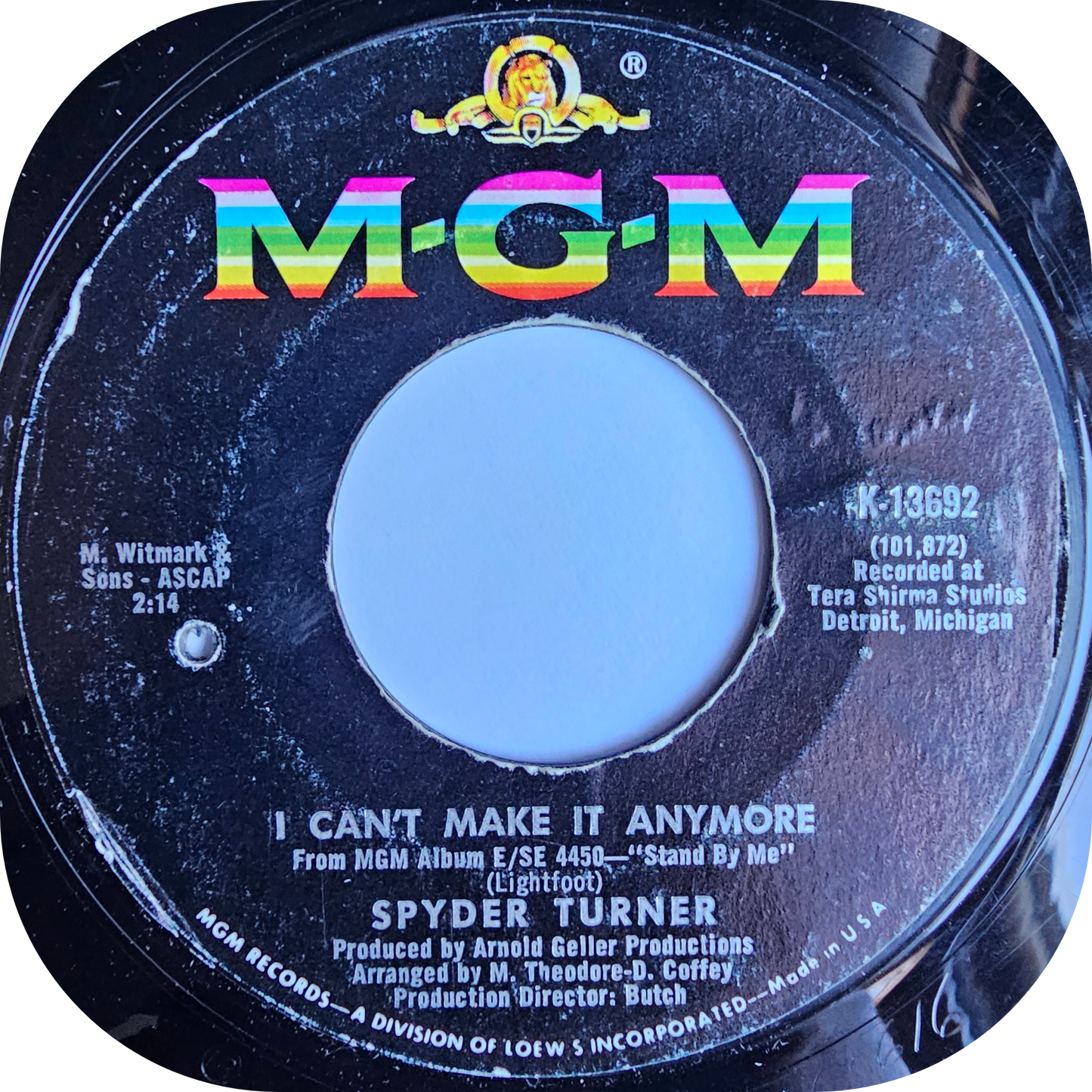 Spyder Turner - I Can't Take It Anymore - MGM
