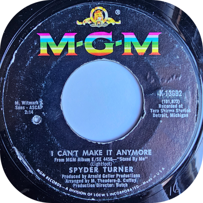 Spyder Turner - I Can't Take It Anymore - MGM