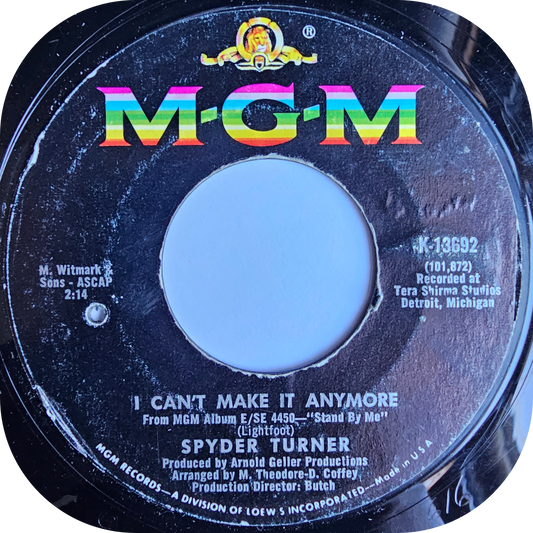 Spyder Turner - I Can't Take It Anymore - MGM