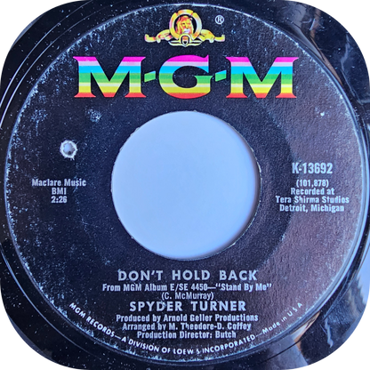 Spyder Turner - I Can't Take It Anymore - MGM