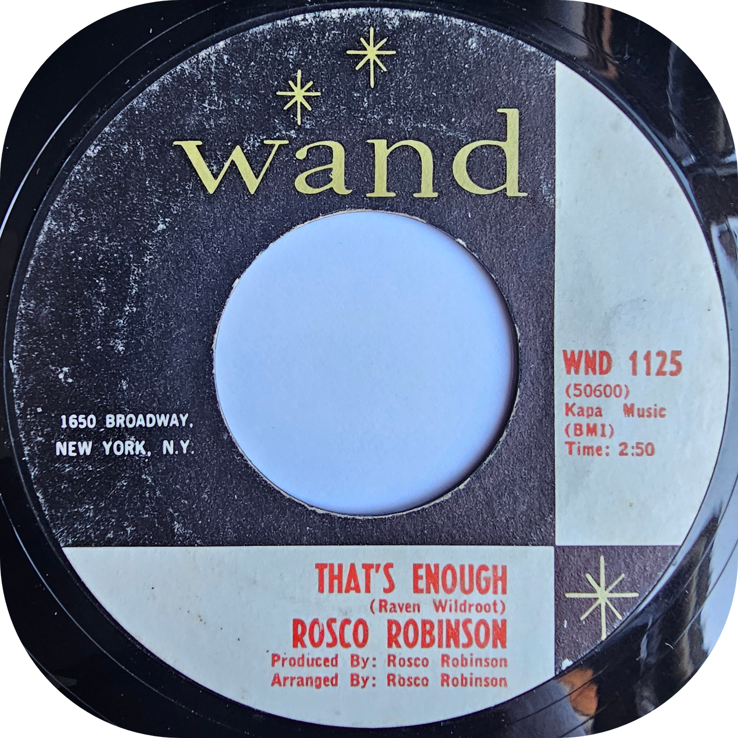 Rosco Robinson - That's Enough - Wand