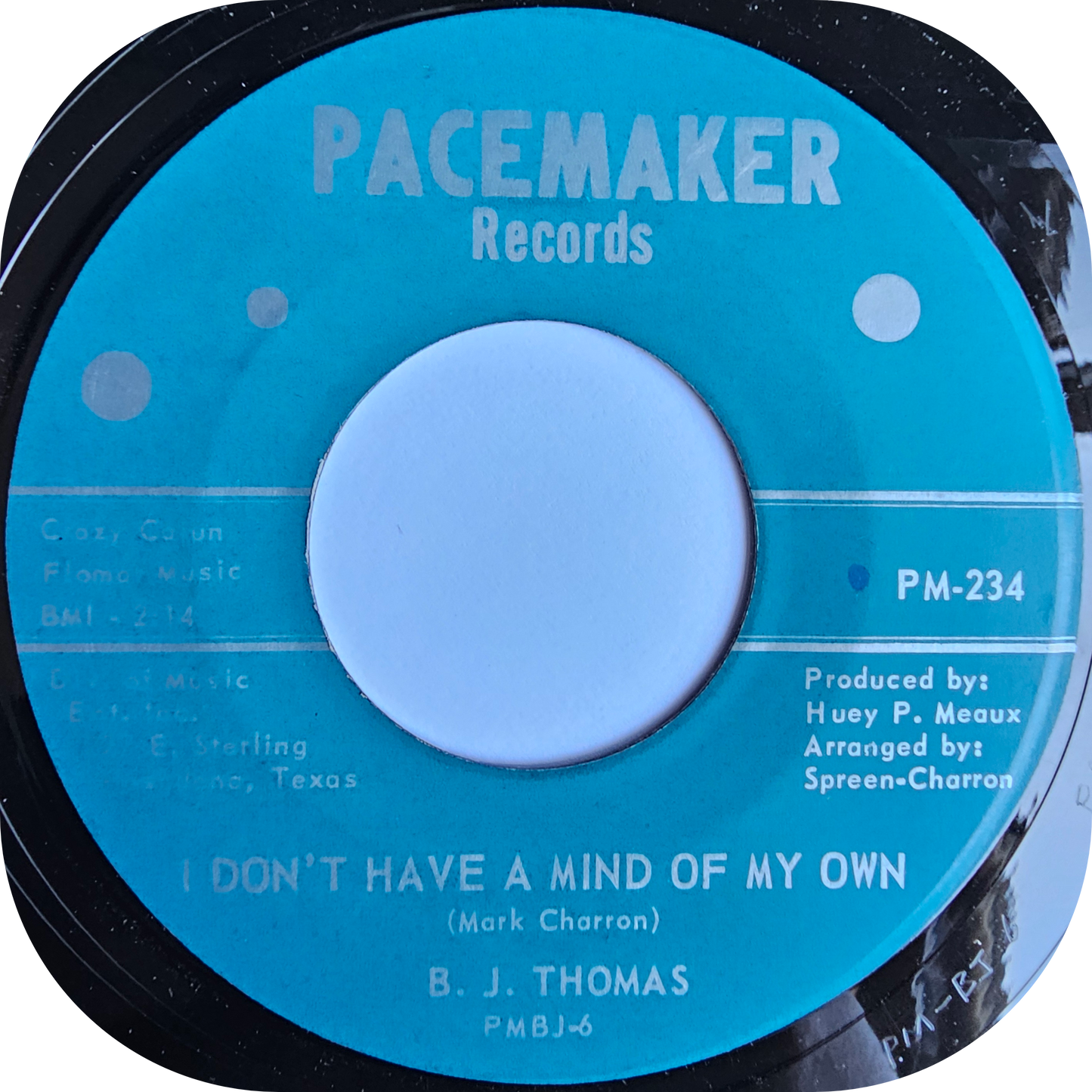 B.J. Thomas - I Don't Have A Mind Of My Own - Pacemaker