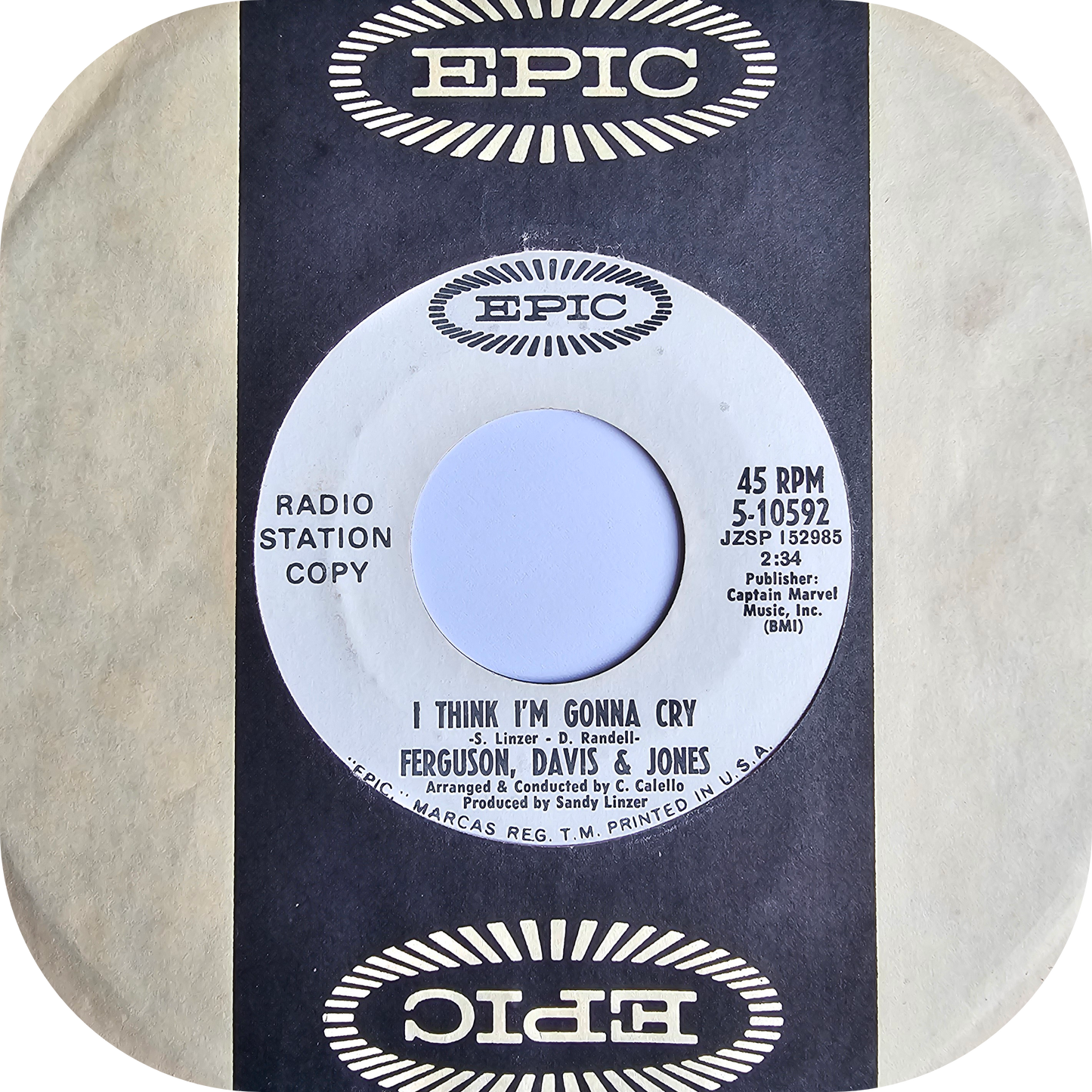 Ferguson, Davis & Jones - I Think I'm Gonna Cry - Epic DEMO
