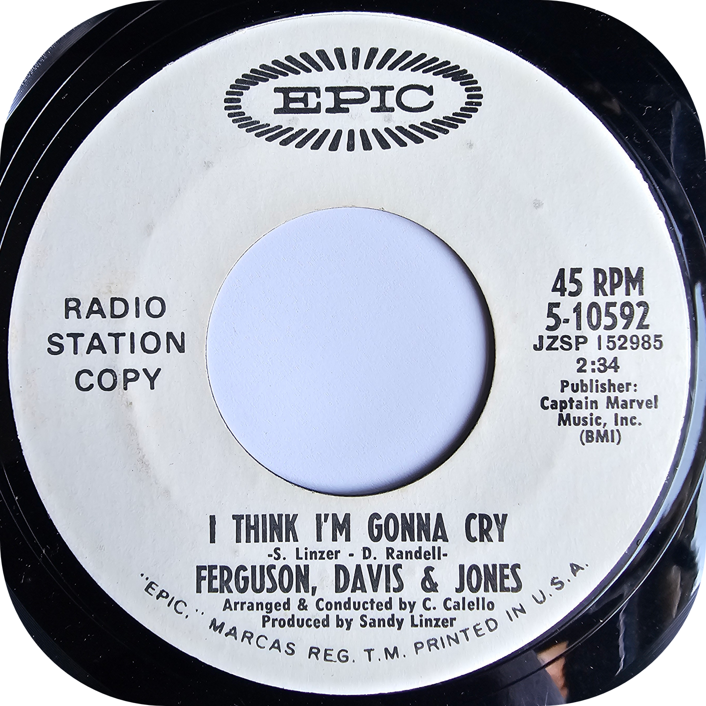Ferguson, Davis & Jones - I Think I'm Gonna Cry - Epic DEMO