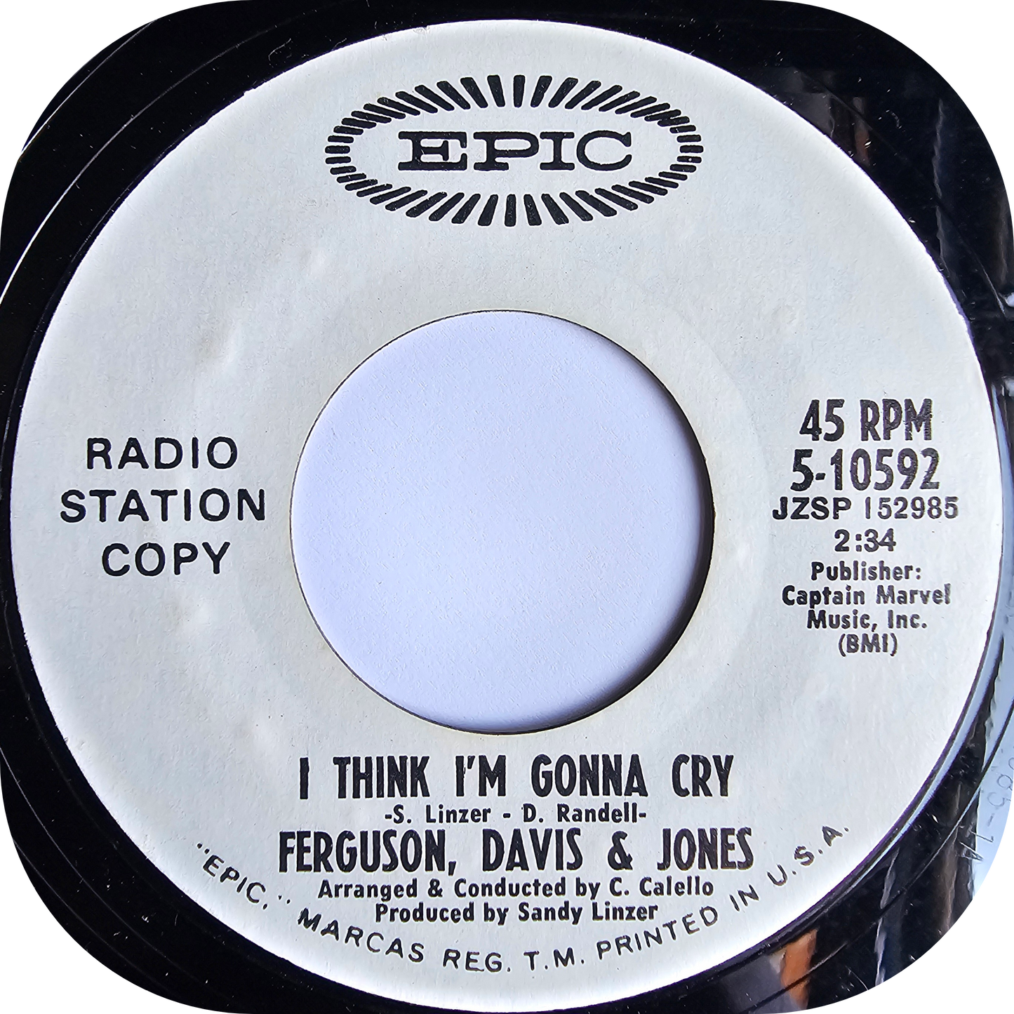 Ferguson, Davis & Jones - I Think I'm Gonna Cry - Epic DEMO