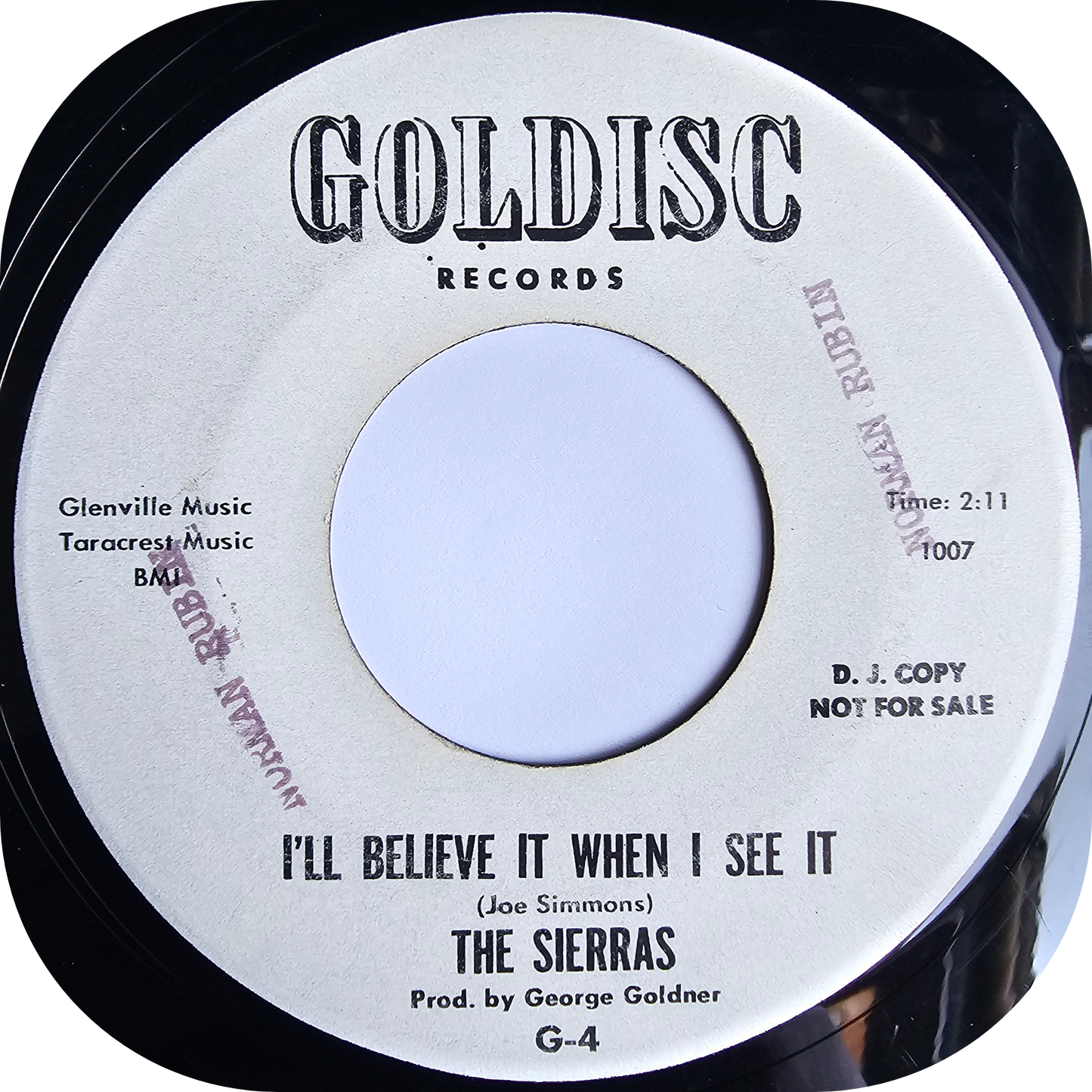 Sierras, The - I'll Believe It When I See It - Goldisc DEMO
