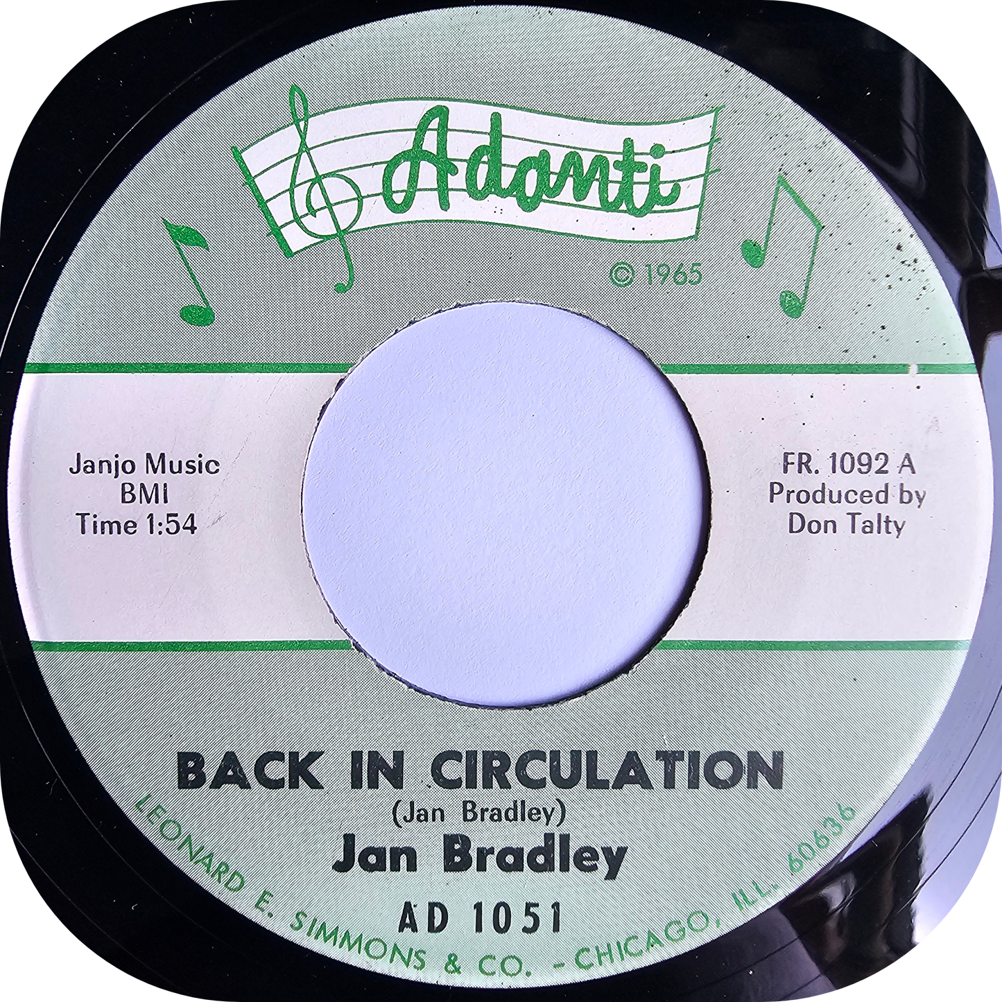 Jan Bradley - Back In Circulation - Adanti