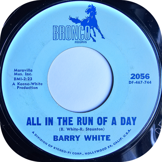 Barry White - All In The Run Of A Day - Bronco