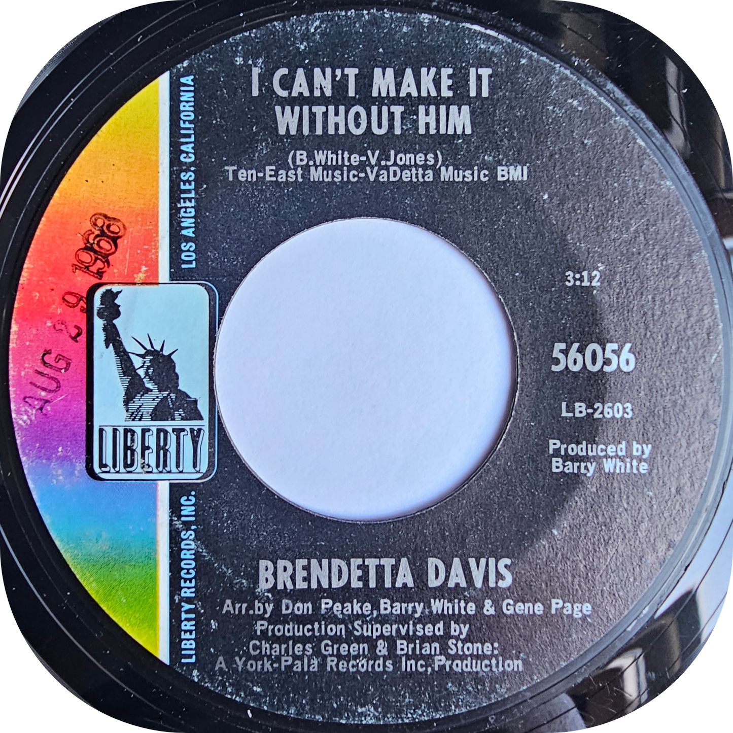 Brendetta Davis - I Can't Make It Without Him - Liberty