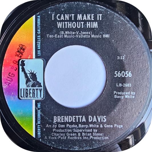 Brendetta Davis - I Can't Make It Without Him - Liberty