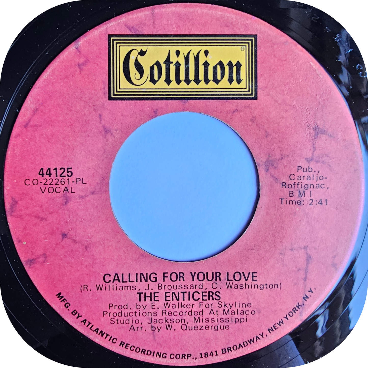 Enticers, The - Calling For Your Love - Cotillion