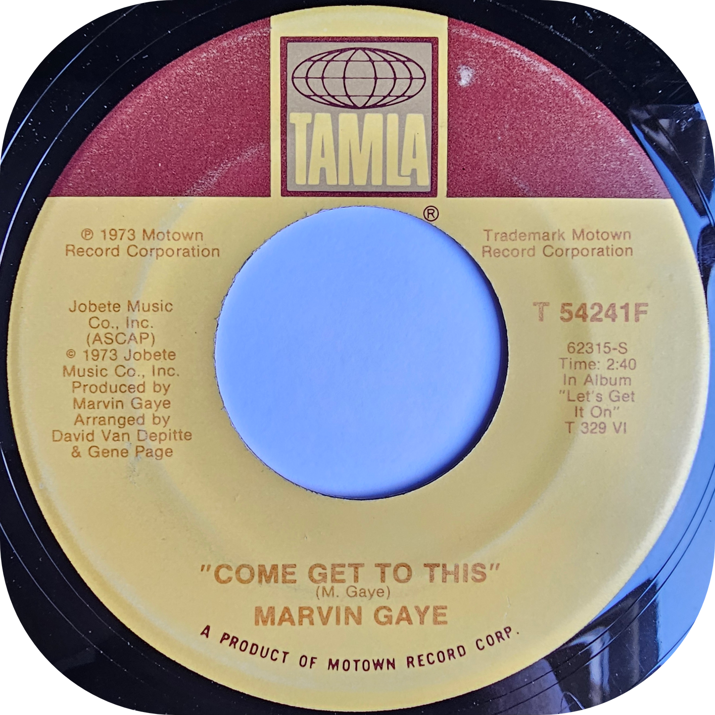 Marvin Gaye - Come Get To This - Tamla