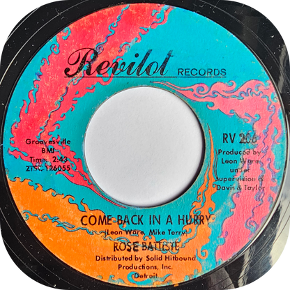 Rose Batiste - Come Back In A Hurry - Revilot