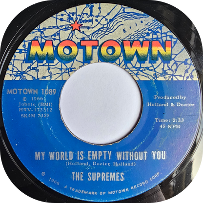 Supremes, The - My World Is Empty Without You - Motown