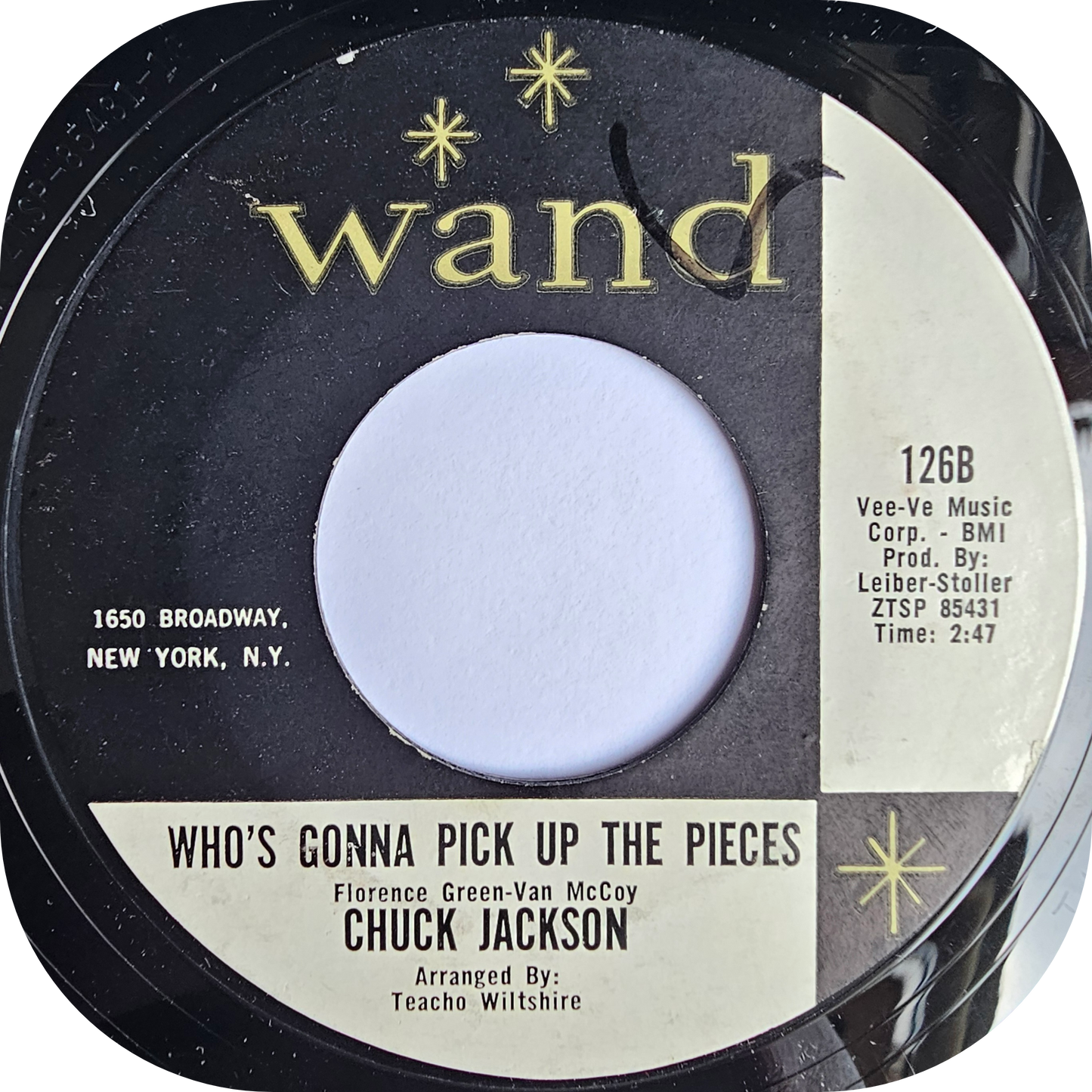 Chuck Jackson - Who's Gonna Pick Up The Pieces - Wand