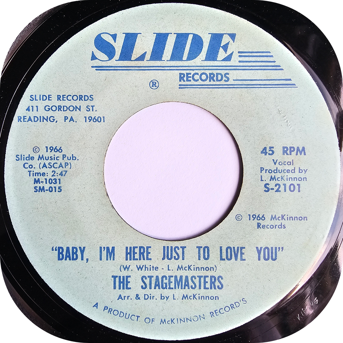 Stagemasters, The - Baby I'm Here Just To Love You - Slide