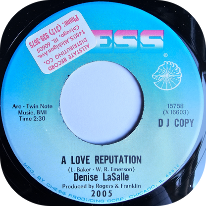 Denise LaSalle - A Love Reputation - Chess DEMO