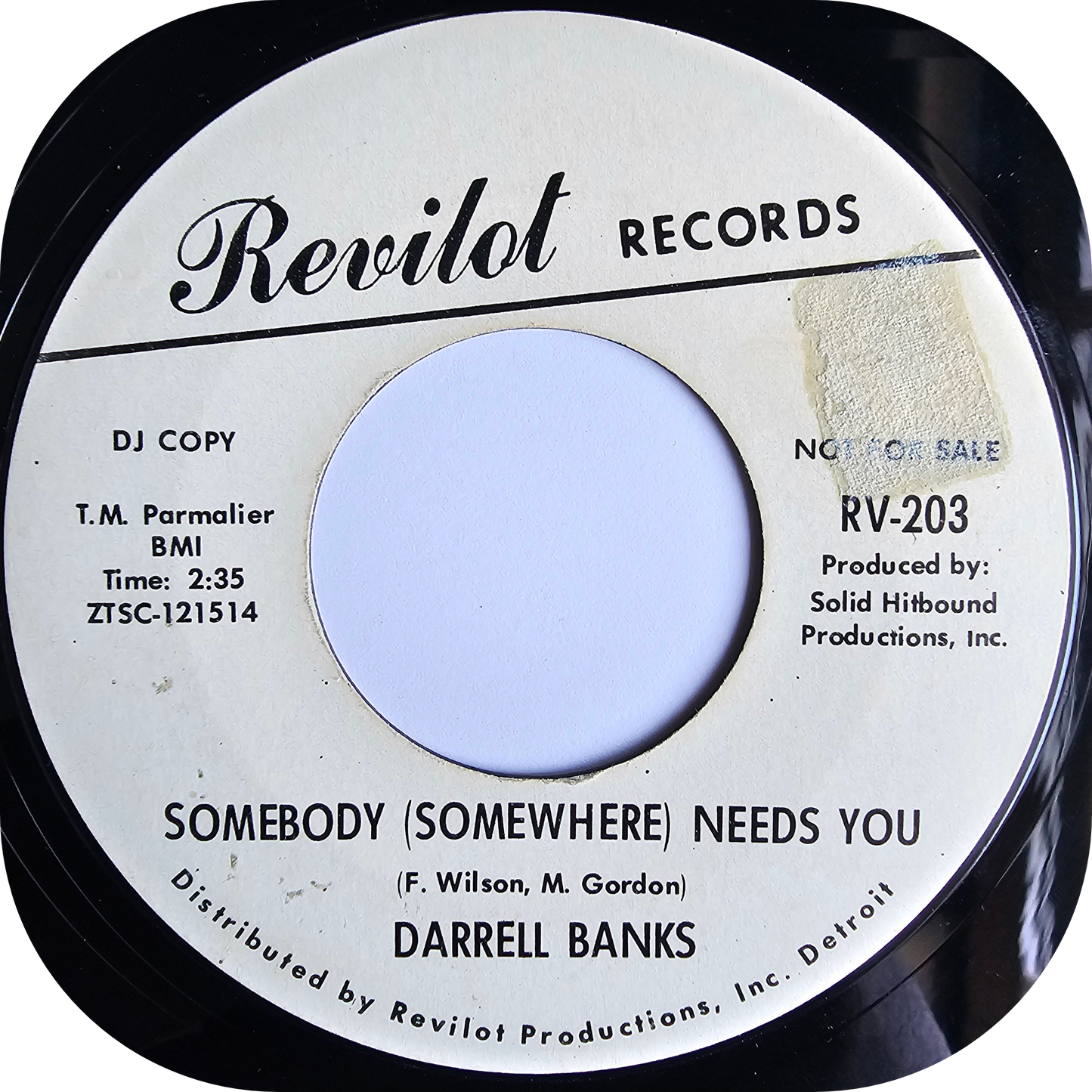 Darrell Banks - Somebody (Somewhere) Needs You - Revilot DEMO