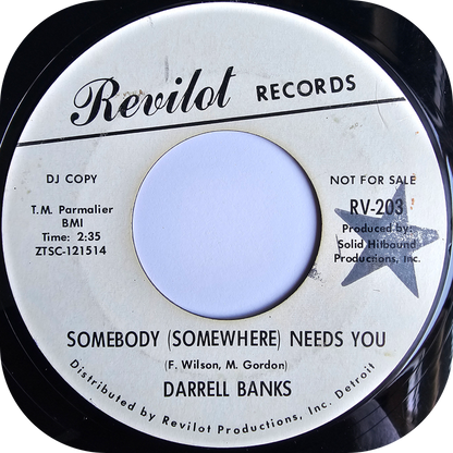 Darrell Banks - Somebody (Somewhere) Needs You - Revilot DEMO