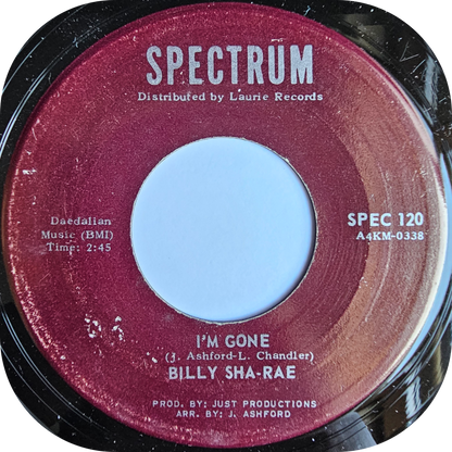 Billy Sha Rae - I'm Gone - Spectrum