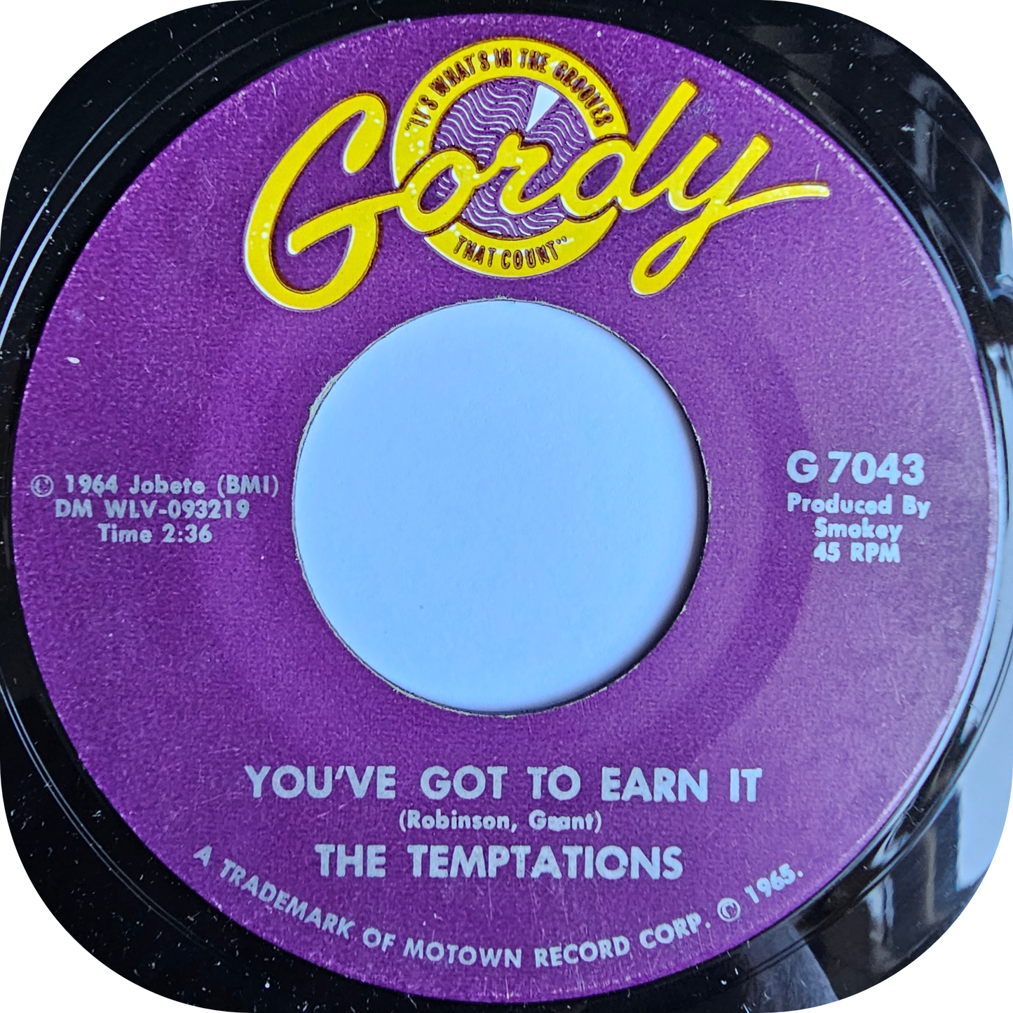 Temptations, The - Since I Lost My Baby - Gordy