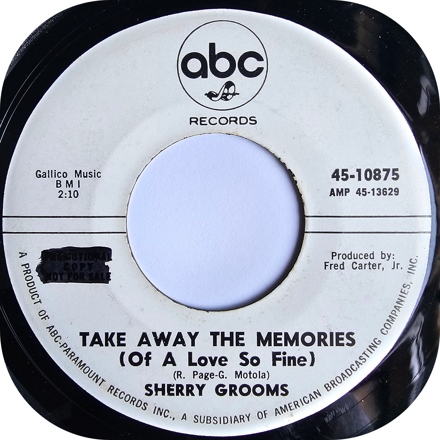 Sherry Grooms - Take Away The Memories - ABC DEMO