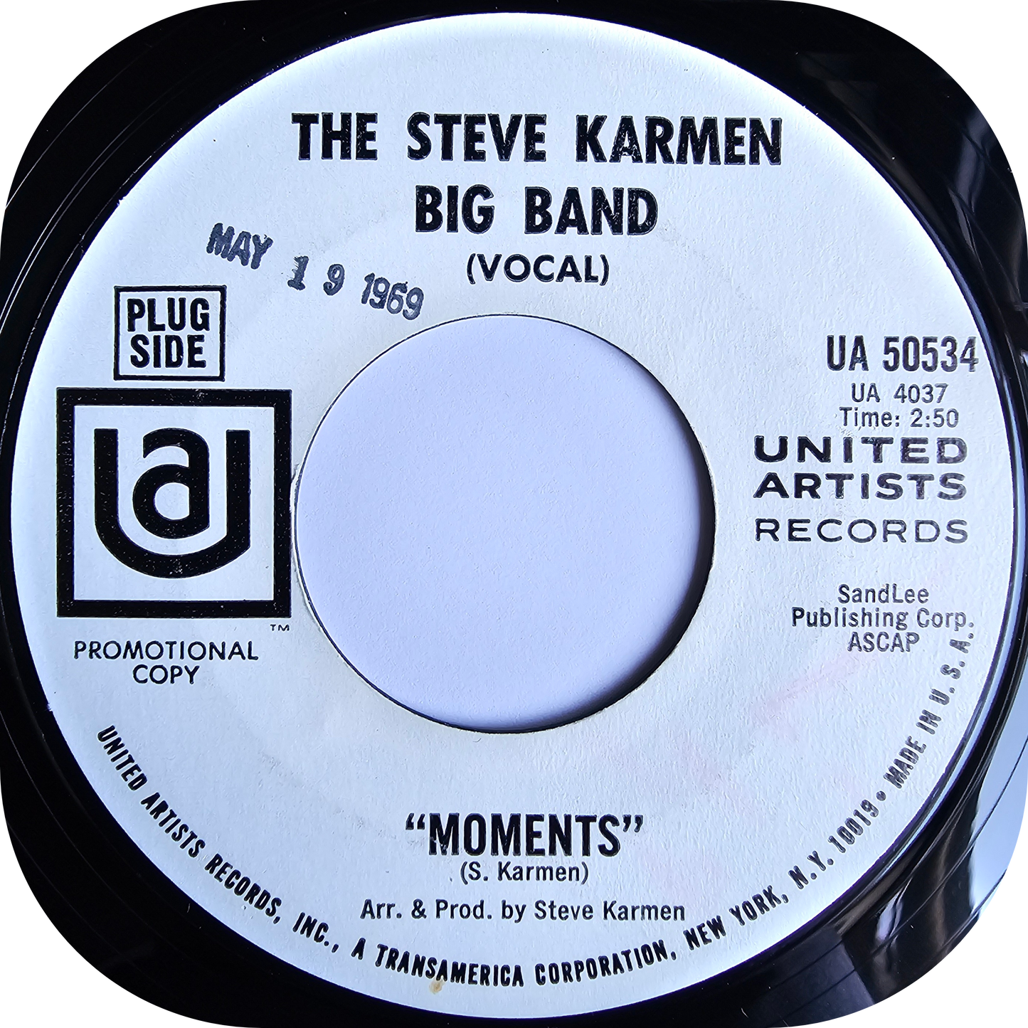 Steve Karmen - Moments - United Artists DEMO