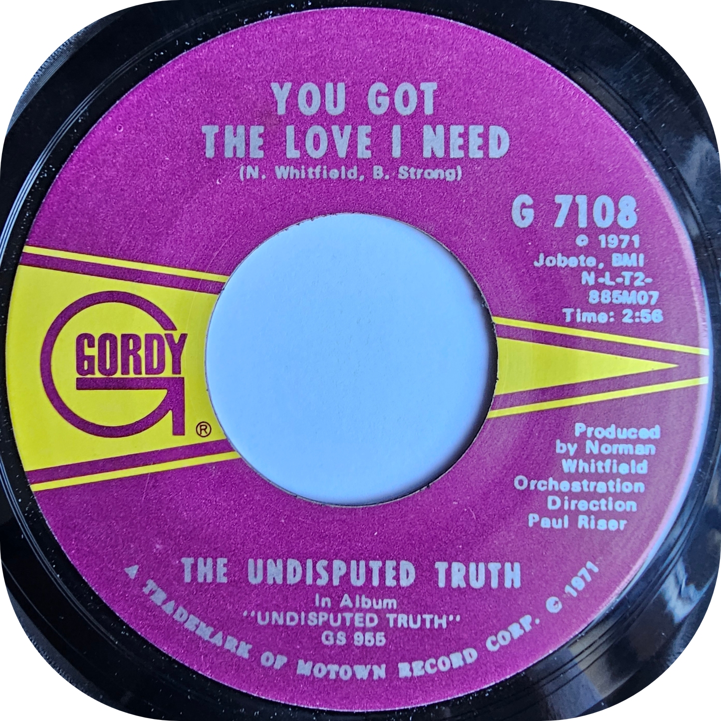 Undisputed Truth, The - You Got The Love I Need - Gordy