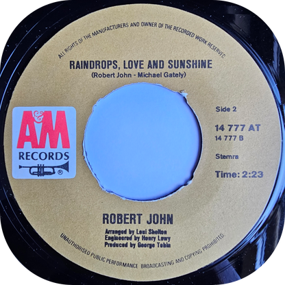 Robert Johns - Raindrops, Love And Sunshine - A&M