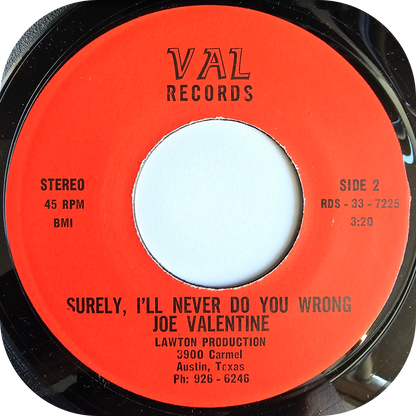 Joe Valentine - I Lost The Only Love I Had - Val