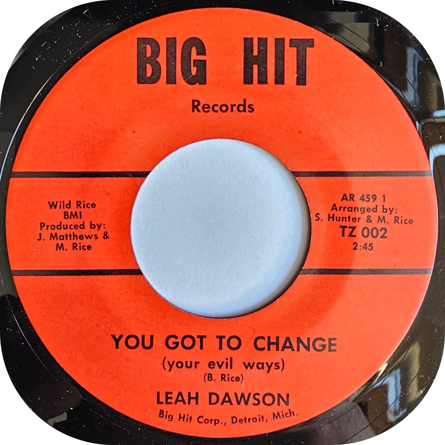 Leah Dawson - You Got To Change - Big Hit