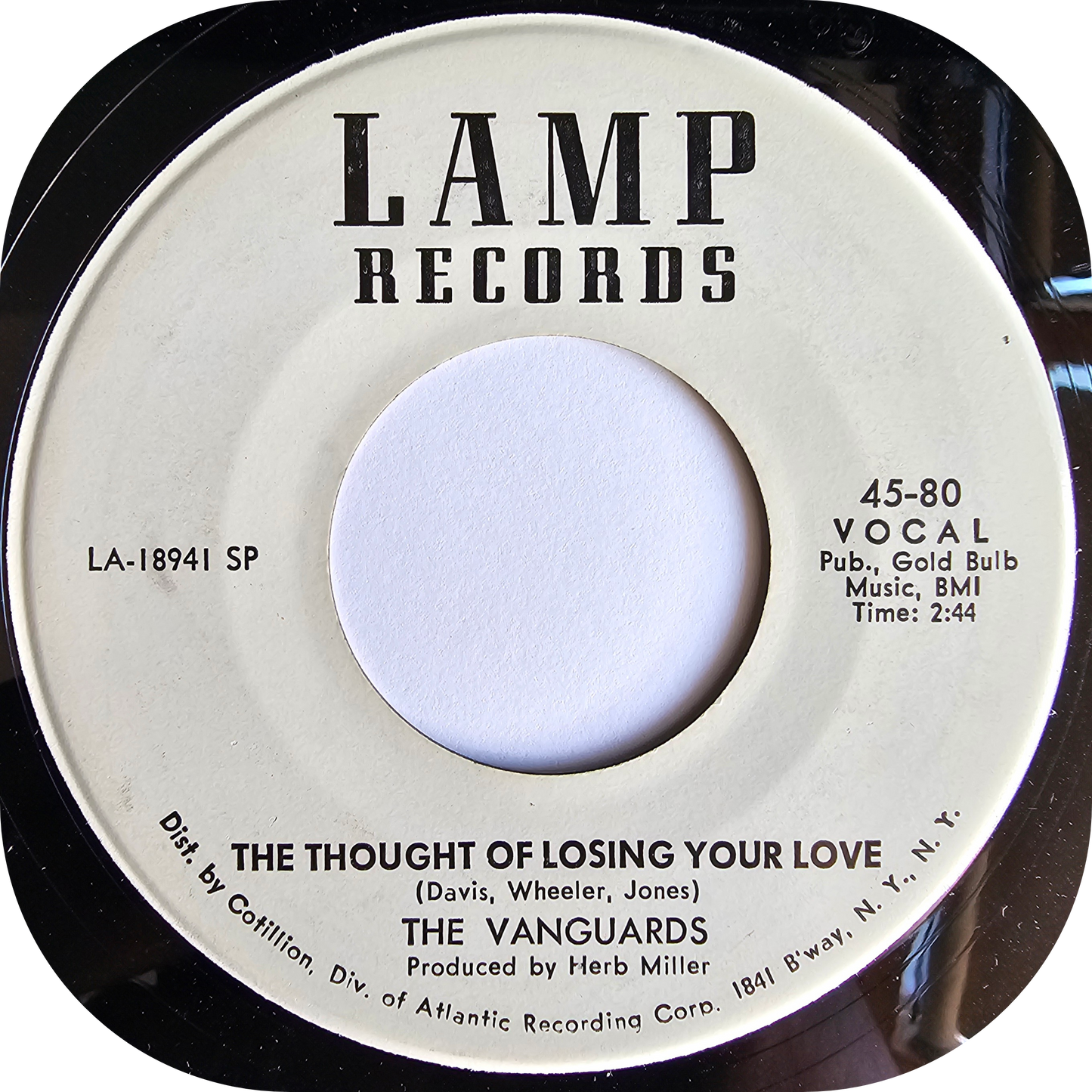 Vanguards, The - The Thought Of Losing Your Love - Lamp DEMO